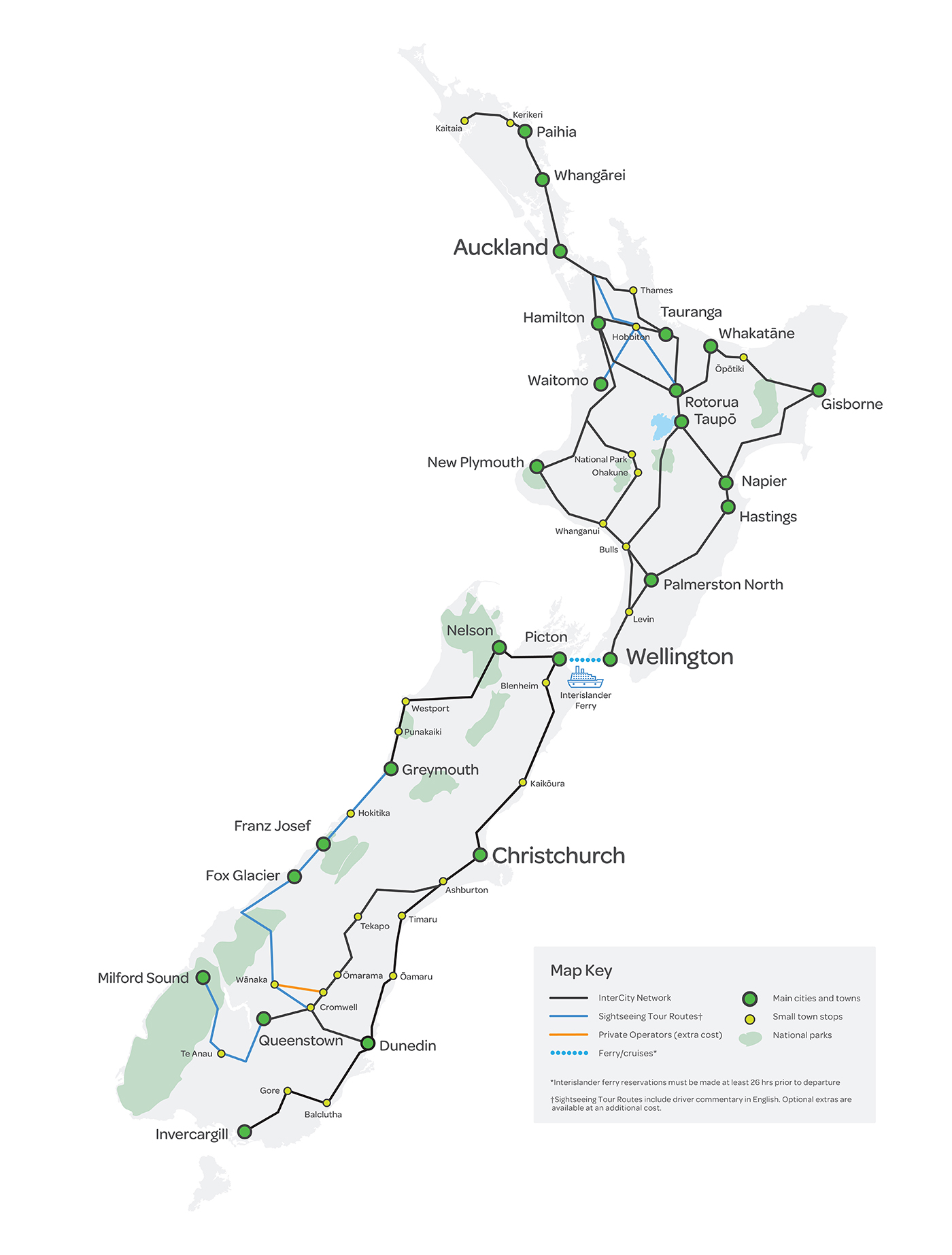 InterCity路線圖 InterCity路線圖