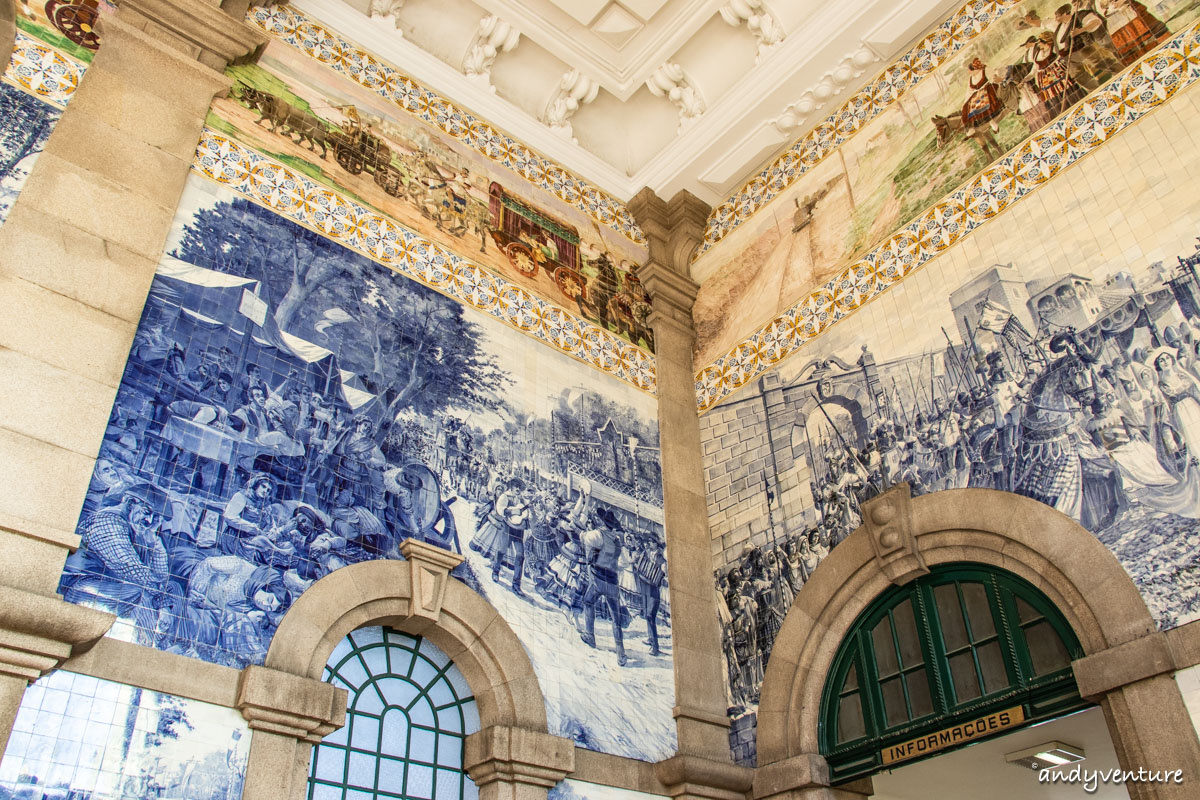 聖本篤車站－世界最美車站和阿茲勒赫瓷磚畫｜Porto｜葡萄牙租車