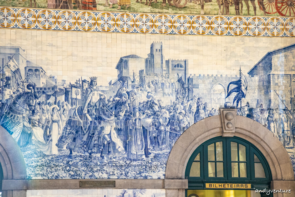聖本篤車站－世界最美車站和阿茲勒赫瓷磚畫｜Porto｜葡萄牙租車