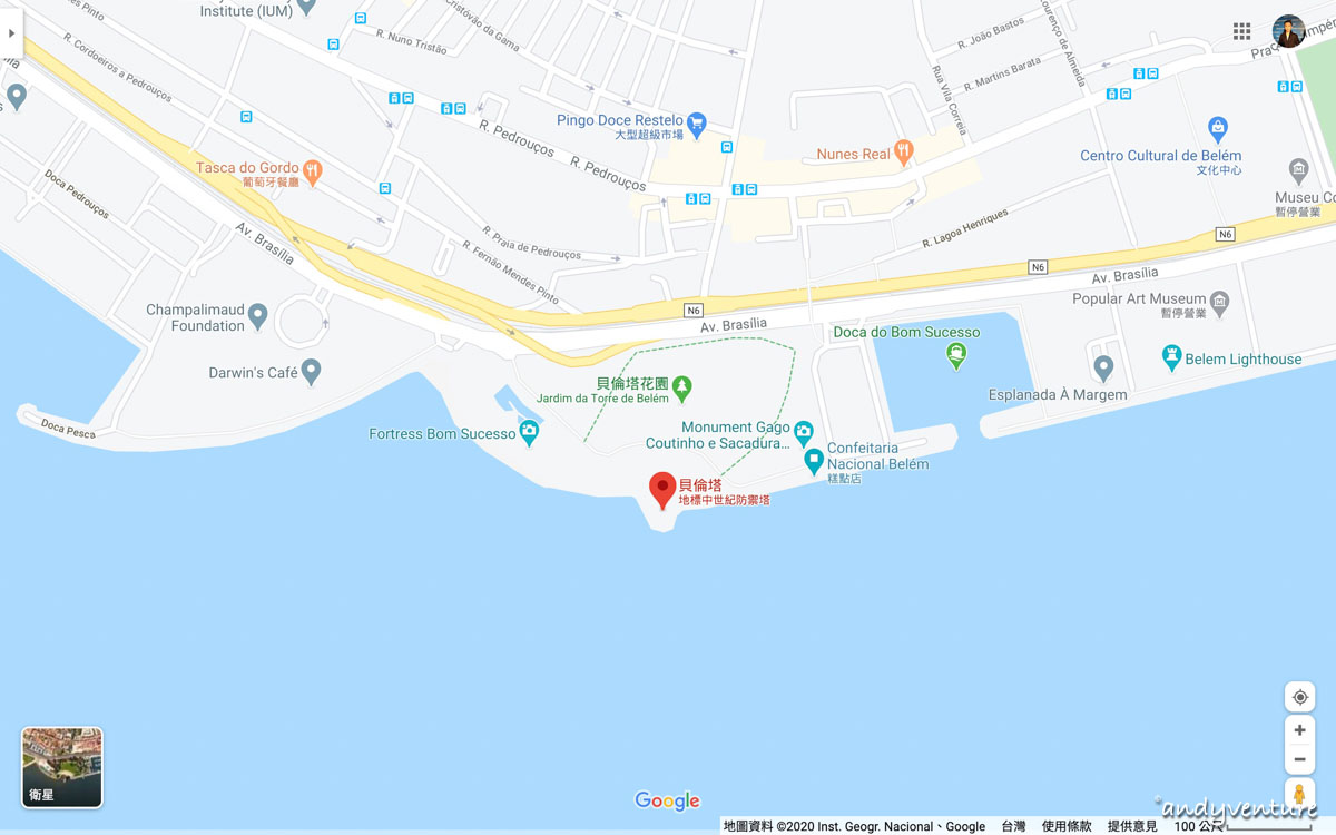 貝倫塔google map位置連結