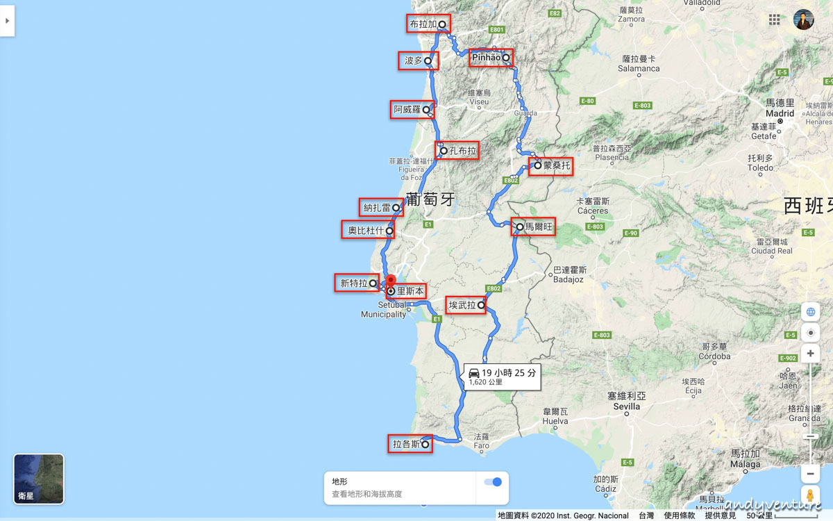 葡萄牙景點總整理－13日租車旅遊：行前準備、景點規劃、行程心得