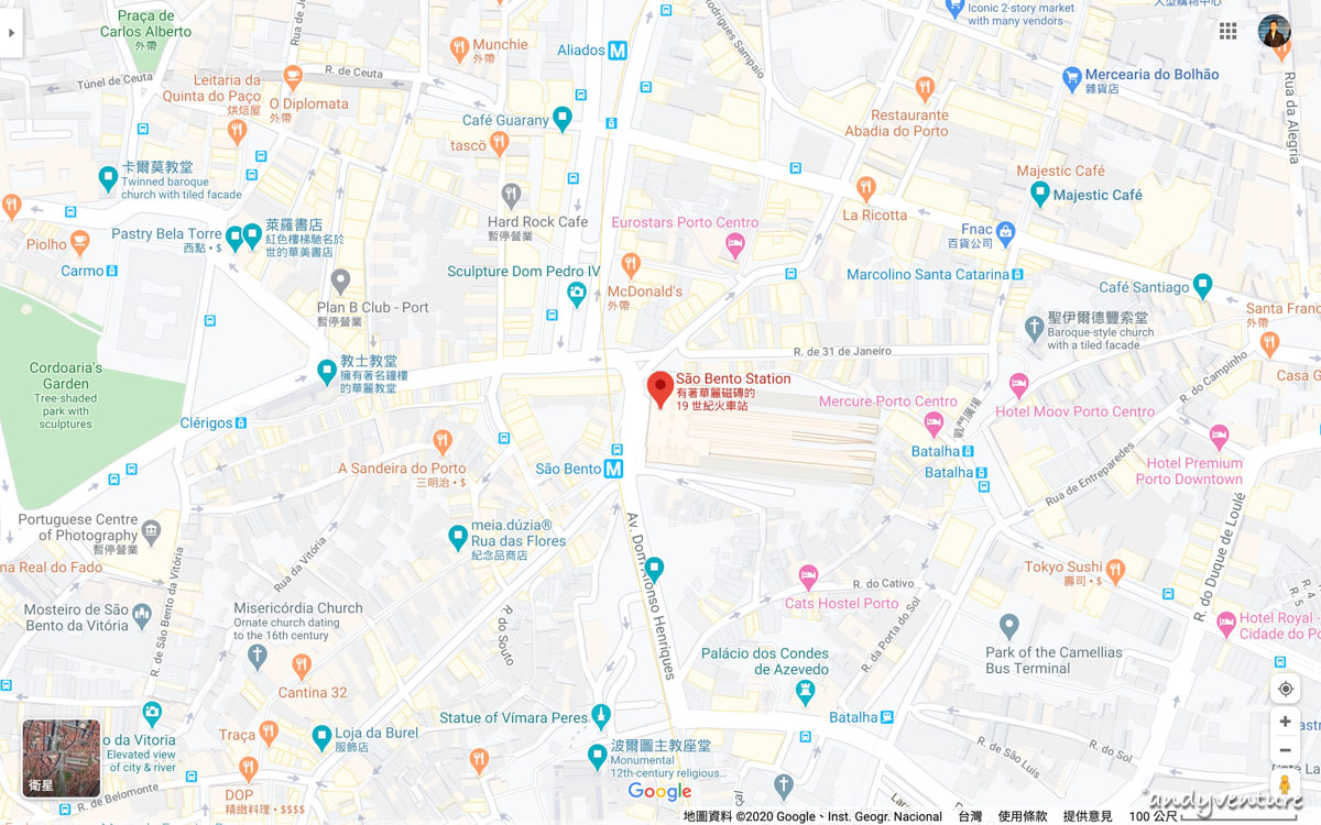 聖本篤車站google map位置點我