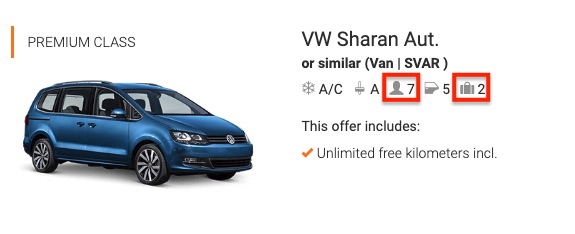 VW Sharan Aut.空間規格