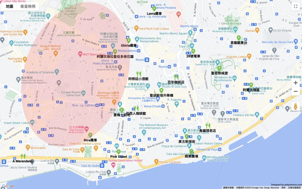 上城區景點地圖
