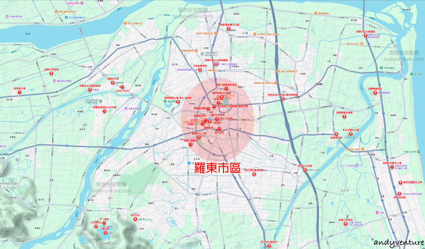 羅東景點地圖 羅東景點地圖