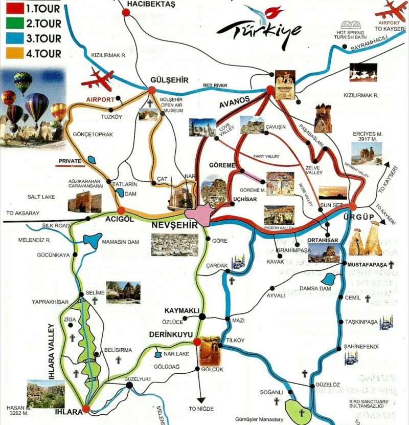 卡帕多奇亞旅行社的紅綠藍線