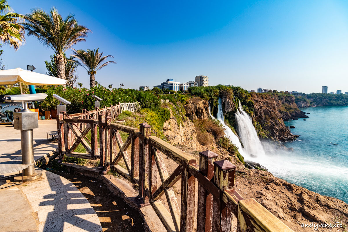 杜登瀑布－穿越古城的大瀑布｜安塔利亞Antalya｜土耳其租車旅遊