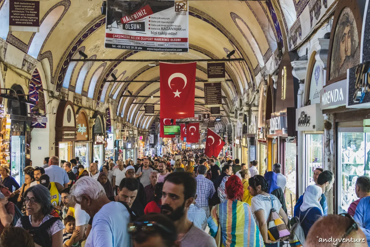 大巴扎/有頂大市集－巨大的鄂圖曼帝國古市集｜伊斯坦堡｜土耳其租車旅遊
