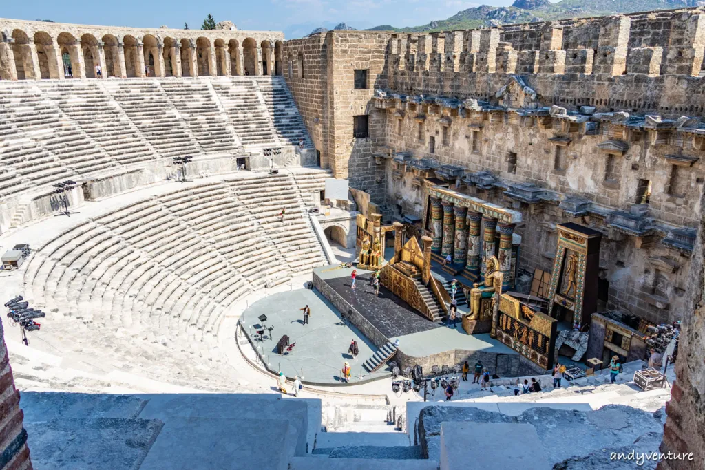 阿斯班多斯Aspendos－保存最完好的古羅馬大劇場｜安塔利亞Antalya｜土耳其租車旅遊
